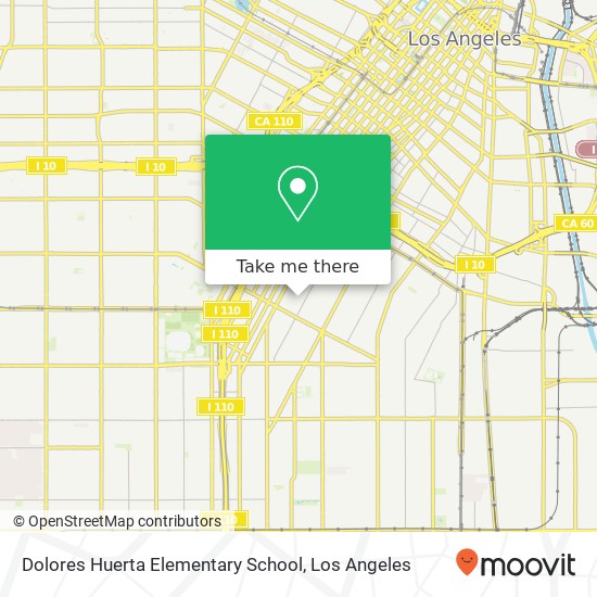 Dolores Huerta Elementary School map