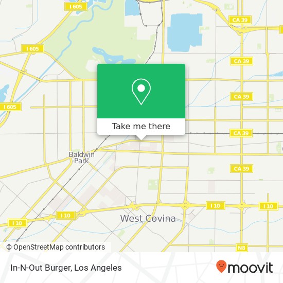 Mapa de In-N-Out Burger