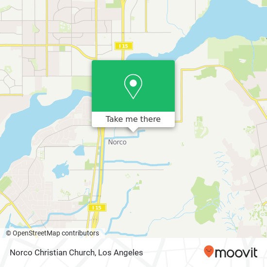 Mapa de Norco Christian Church