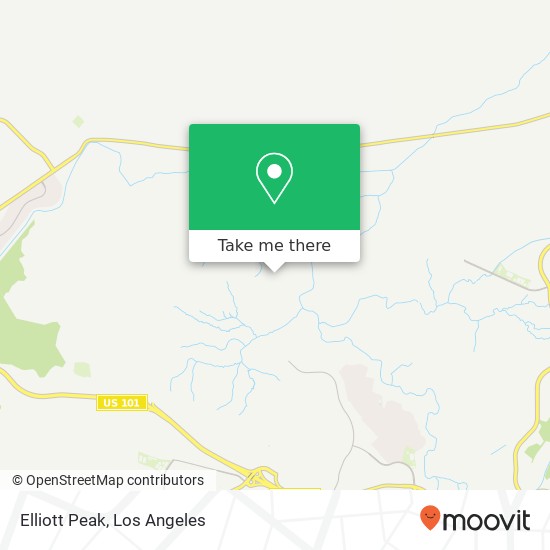 Elliott Peak map