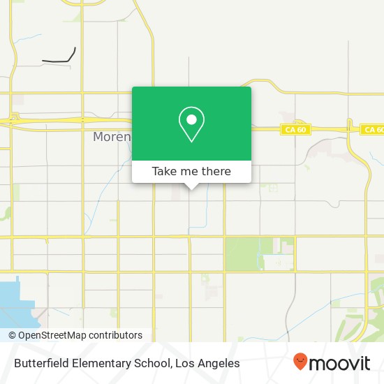 Butterfield Elementary School map