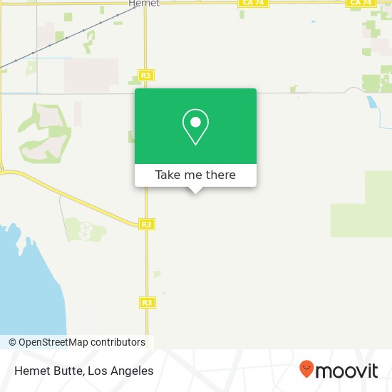 Hemet Butte map