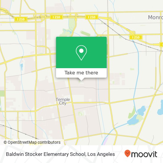 Baldwin Stocker Elementary School map