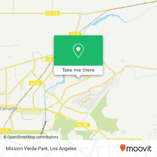 Mission Verde Park map