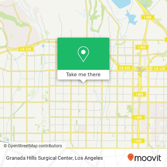 Mapa de Granada Hills Surgical Center