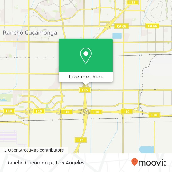Mapa de Rancho Cucamonga