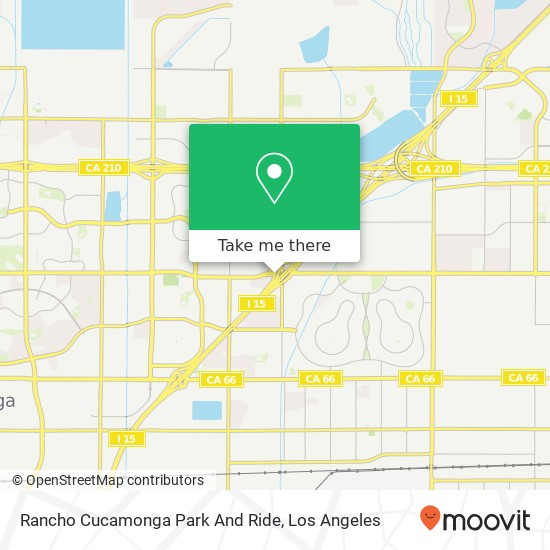 Rancho Cucamonga Park And Ride map