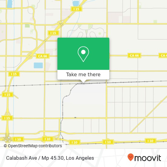 Calabash Ave / Mp 45.30 map