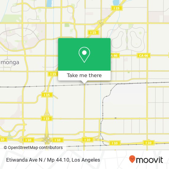 Etiwanda Ave N / Mp 44.10 map