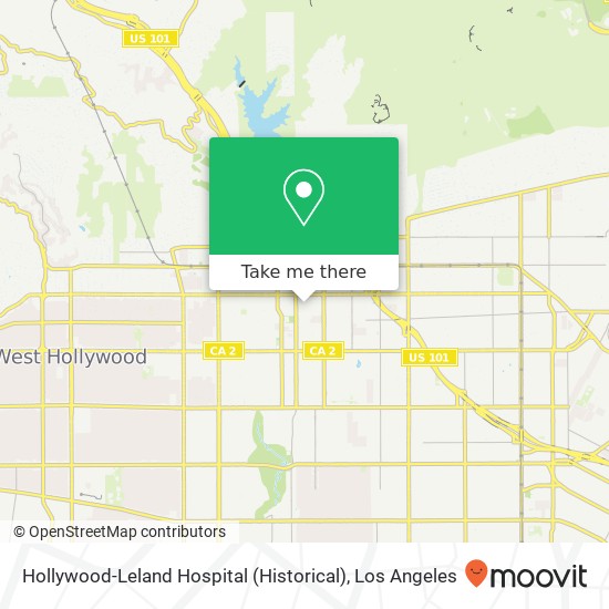 Hollywood-Leland Hospital (Historical) map