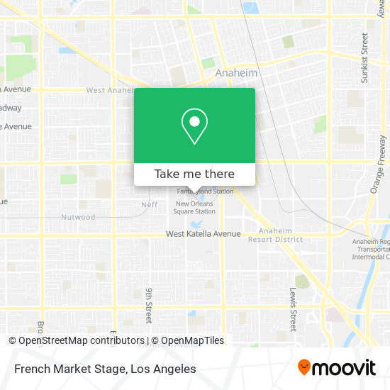 French Market Stage map