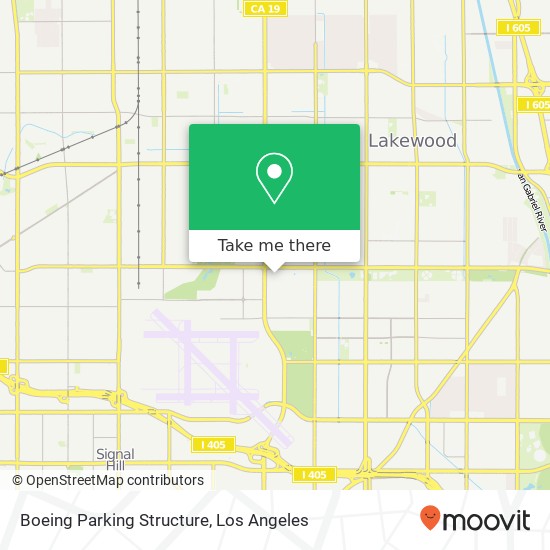 Boeing Parking Structure map