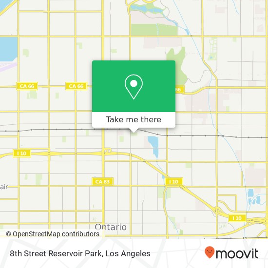 8th Street Reservoir Park map