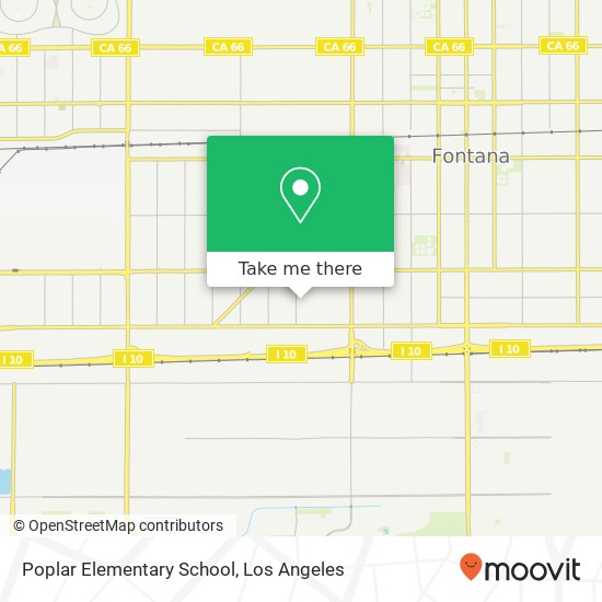 Poplar Elementary School map