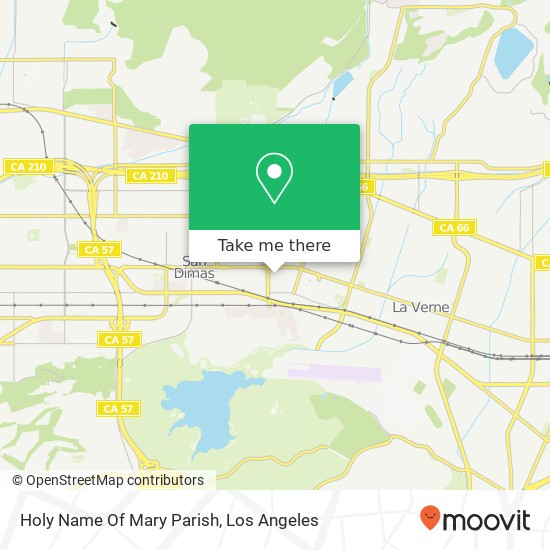 Holy Name Of Mary Parish map