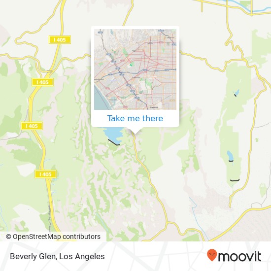 Mapa de Beverly Glen