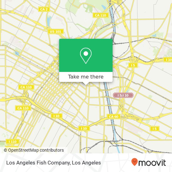 Mapa de Los Angeles Fish Company