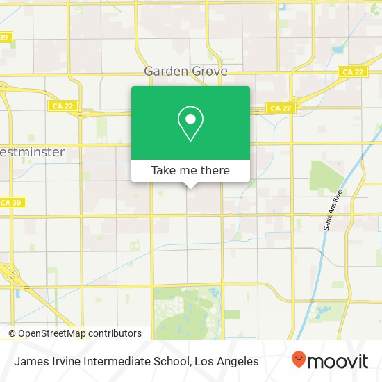 Mapa de James Irvine Intermediate School