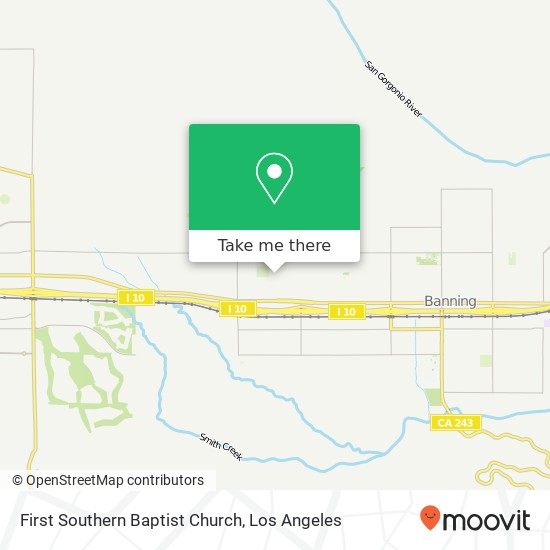 First Southern Baptist Church map