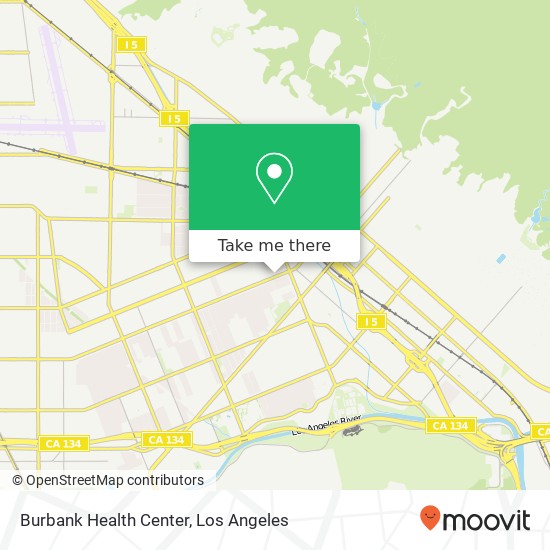 Mapa de Burbank Health Center