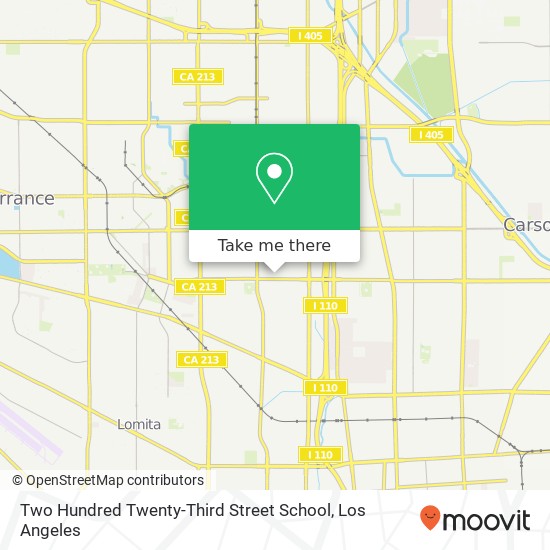 Mapa de Two Hundred Twenty-Third Street School