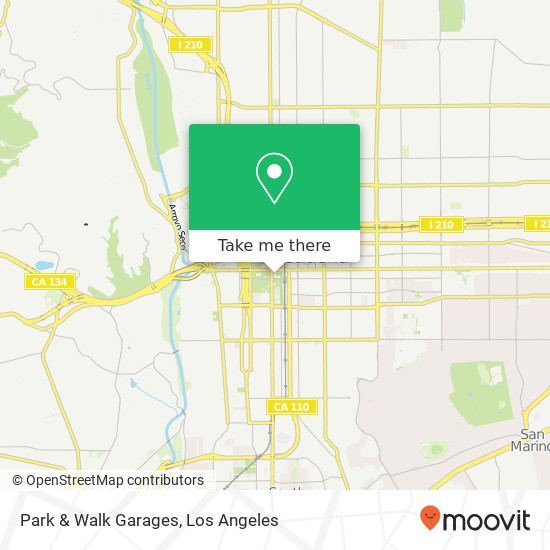Park & Walk Garages map