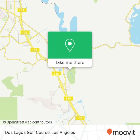 Dos Lagos Golf Course map