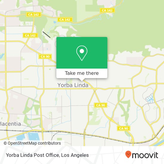 Mapa de Yorba Linda Post Office