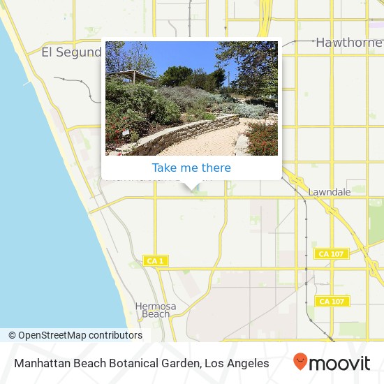 Mapa de Manhattan Beach Botanical Garden