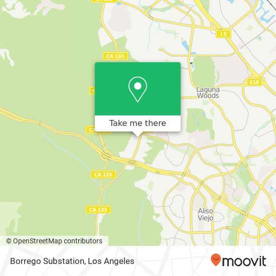 Borrego Substation map