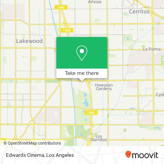 Mapa de Edwards Cinema