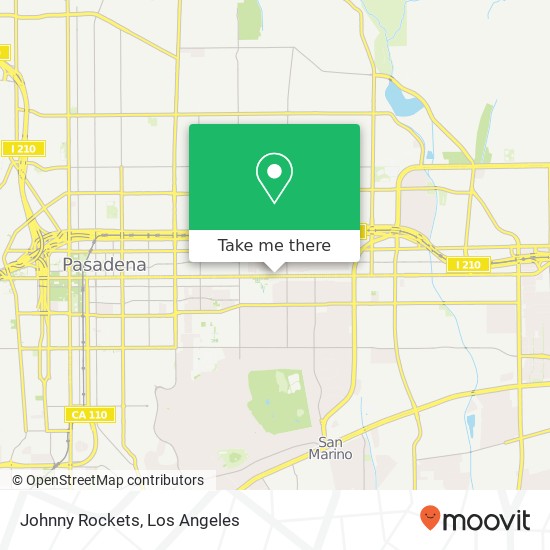 Mapa de Johnny Rockets