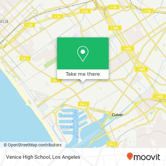 Mapa de Venice High School