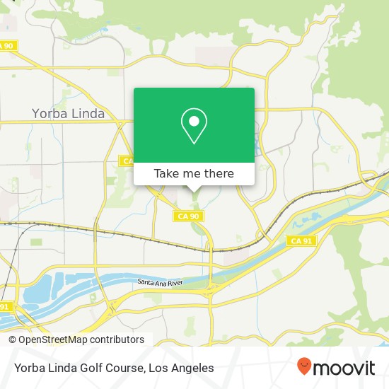 Mapa de Yorba Linda Golf Course