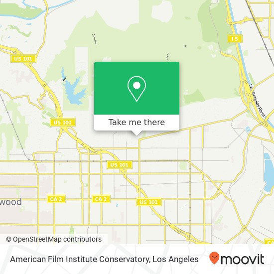 American Film Institute Conservatory map