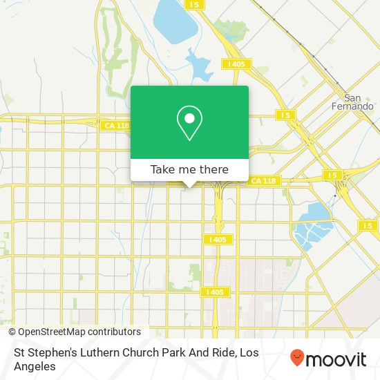 Mapa de St Stephen's Luthern Church Park And Ride