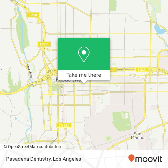 Pasadena Dentistry map