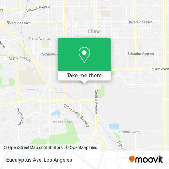 Eucalyptus Ave map