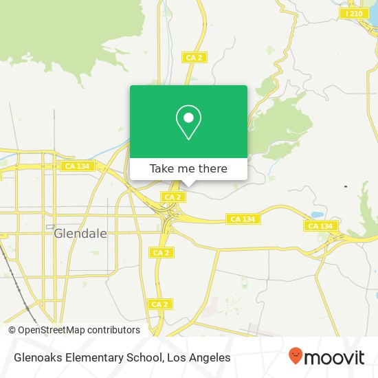 Glenoaks Elementary School map