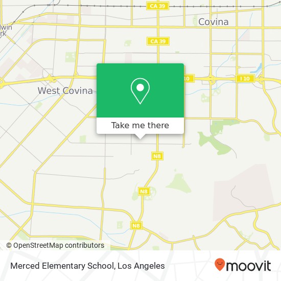 Merced Elementary School map