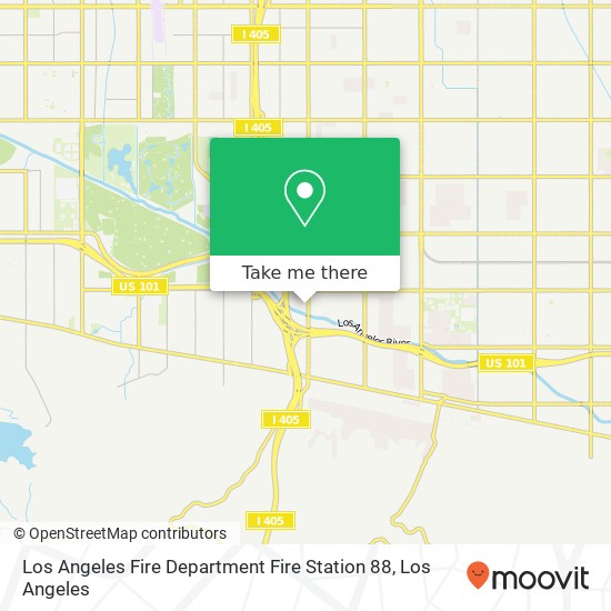 Los Angeles Fire Department Fire Station 88 map
