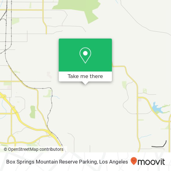 Mapa de Box Springs Mountain Reserve Parking