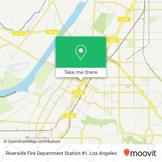 Riverside Fire Department Station #1 map