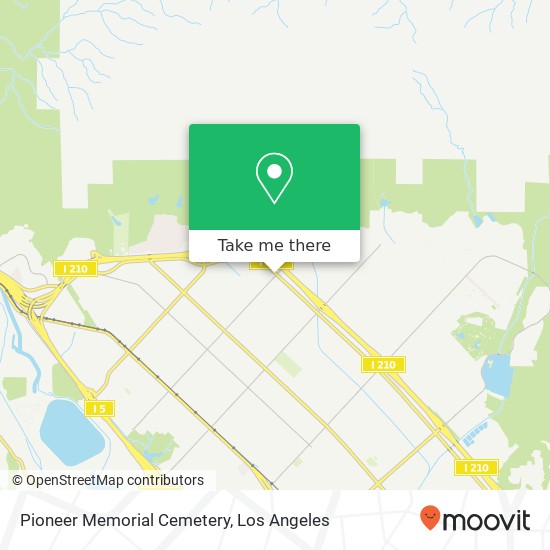 Pioneer Memorial Cemetery map