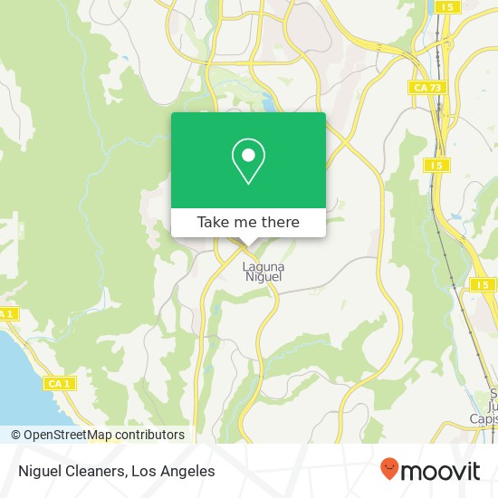 Niguel Cleaners map