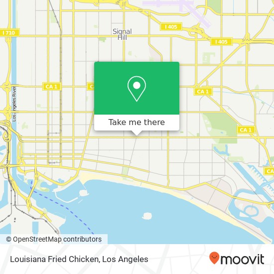 Louisiana Fried Chicken map