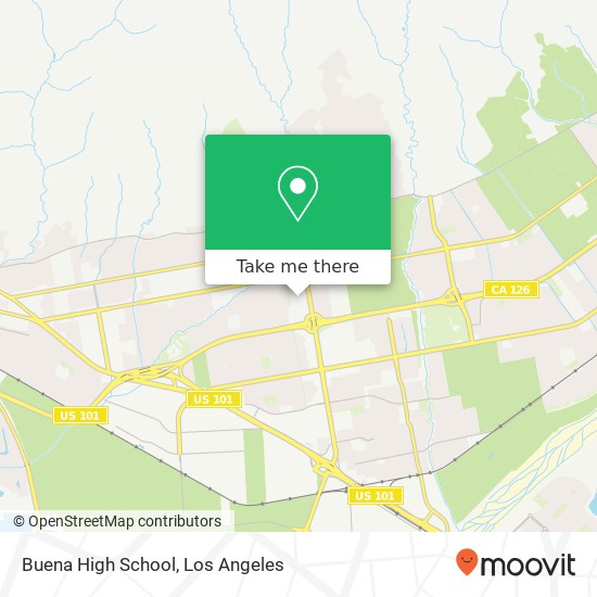 Buena High School map