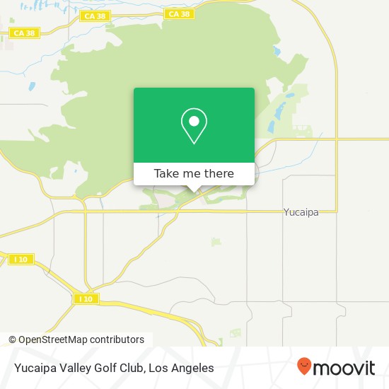 Yucaipa Valley Golf Club map