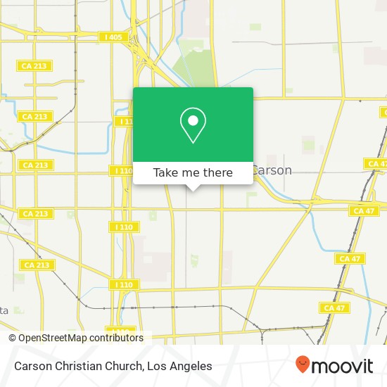Carson Christian Church map