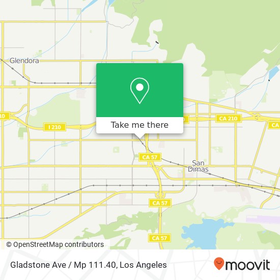 Gladstone Ave / Mp 111.40 map